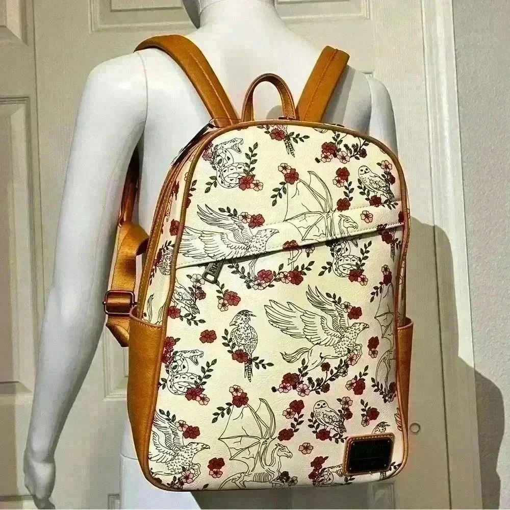 NWT Loungefly Harry Potter Magical Creatures Large Bag Owl HP Exclusive Backpack